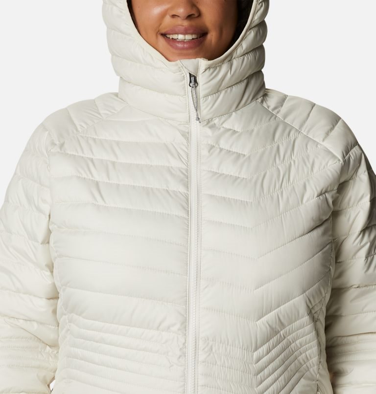 Women's Columbia Powder Lite Mid Jackets Cream | Plus Size CA-J58L0